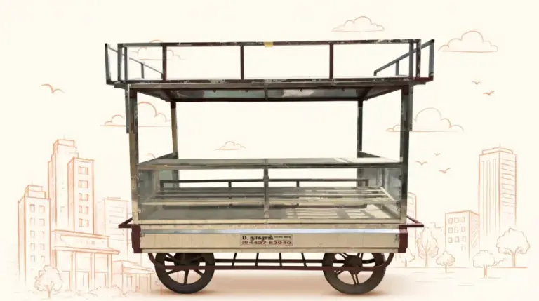 Large Steel Cart with Stove - Food Cart for Rent in Coimbatore, Tamil Nadu