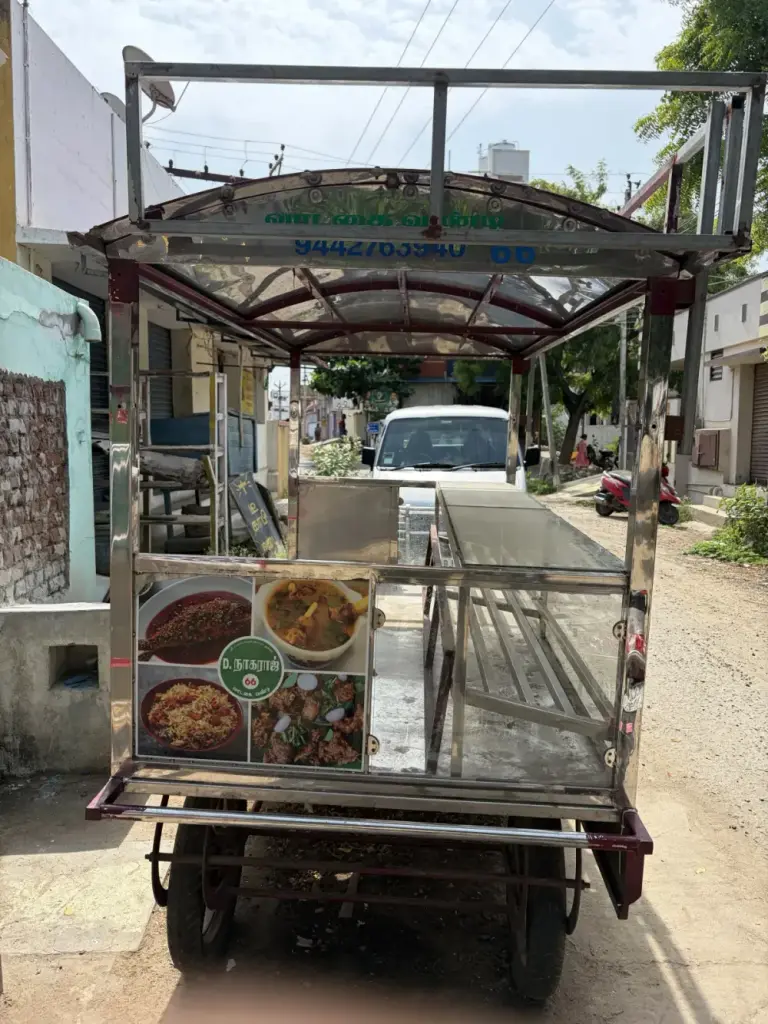 Large Steel Cart with Stove - Push Cart Rental (Thumbnail 2)
